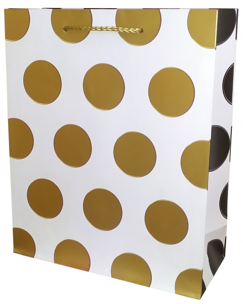 Пакет подарочный 30x40x10 см премиум-класса (високой плотности, с тиснением фольгой) Happycom International