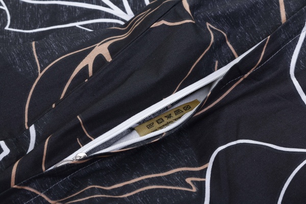 Комплект постельного белья Hromnia 1,5 черный La Nuit (без простыни) 