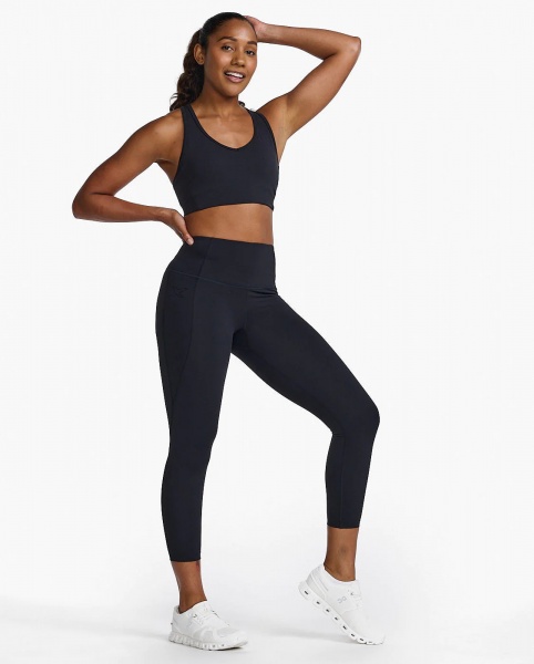 Лосины 2XU Form Hi-Rise Comp 7/8 Tight WA7110b_BLK/BLK р.XS черный