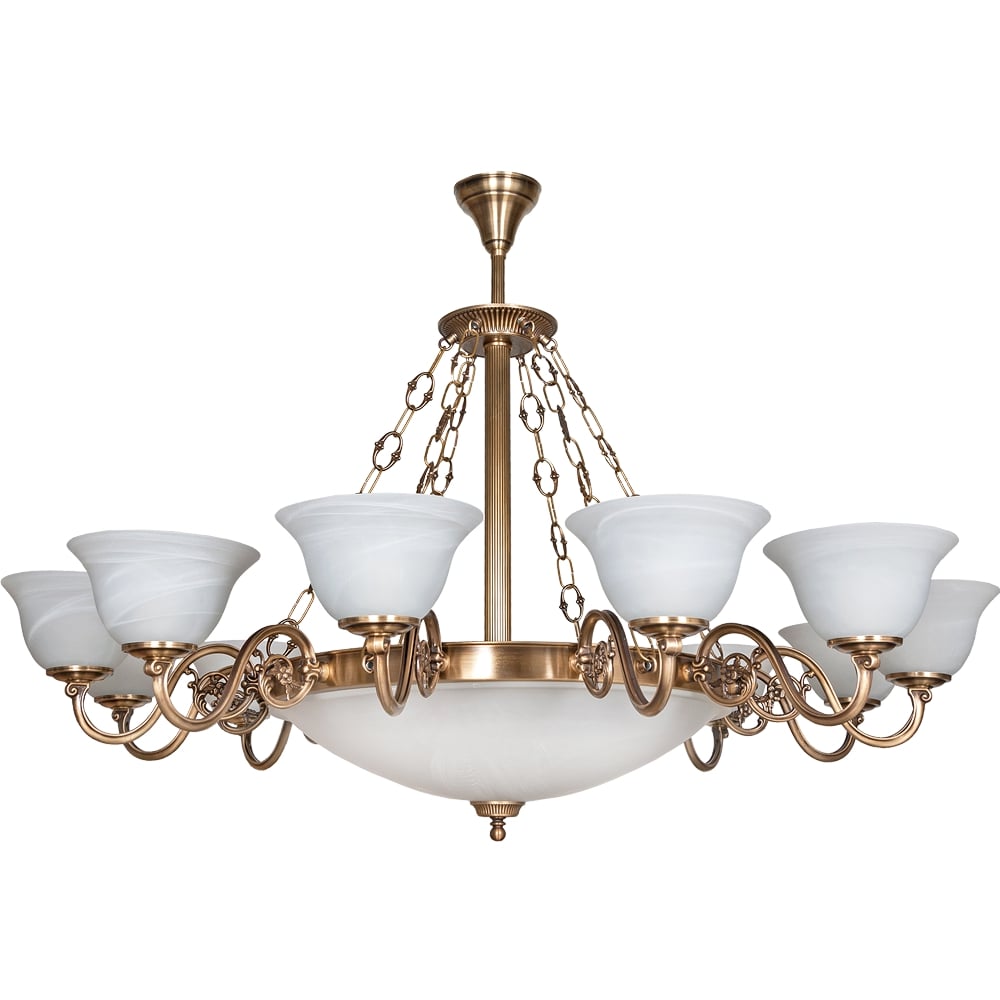 Люстра подвесная Фабрика Світла Эллада 15x60 Вт E27 античная бронза/патина