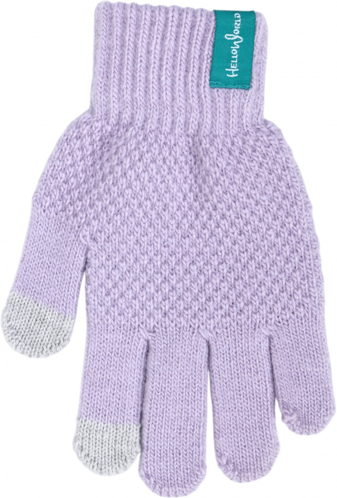 Рукавицы HW для девочек р.12-14 /сиреневый