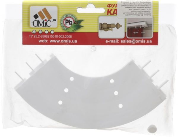 Поворот ОМіС зовнішній подвійний набірний білий 