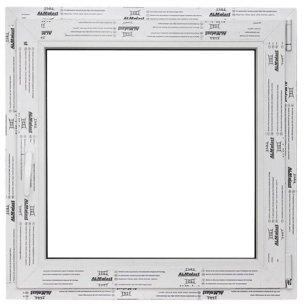 Окно поворотно-откидное ALMplast 4K 500x500 мм правое 