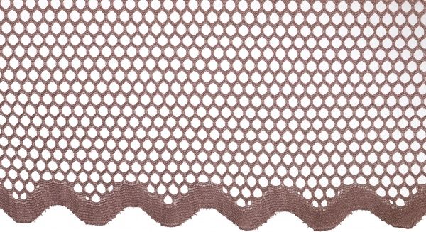 Тканина тюлева крупна сітка 295 см кавовий 
