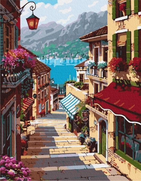 Картина за номерами Мандрівка вуличкою bk_1095 BookOpt 