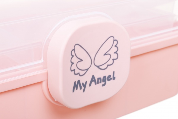 Органайзер для косметики прямоугольный 28х15,5х16 см розовый 