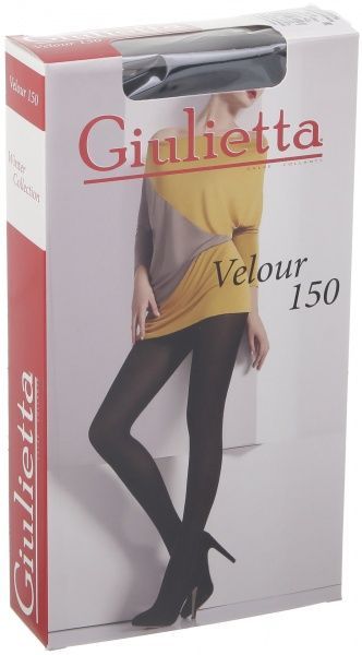 Колготки женские Giulietta Velour р. 5 (XL) 150 den черный 1 парм