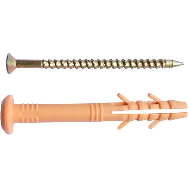 Дюбель ударный гриб 6x80 мм 100 шт. с ударным шурупом нейлон Expert Fix