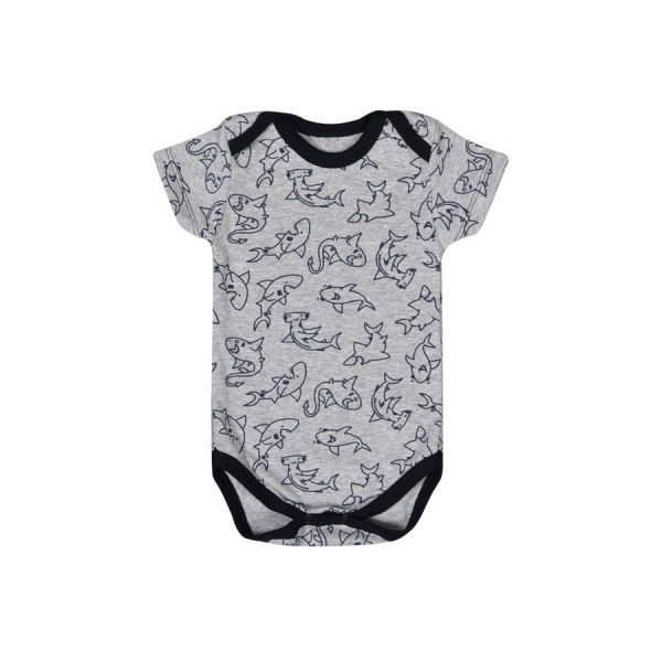 Боди детское для мальчика Blanka Акулы р.74 серый 12670 