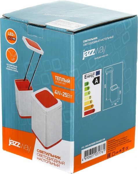 Настольная лампа Jazzway PTL-1305 4 Вт оранжевый 