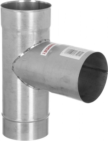 Трійник моно 1 мм нерж Ф120 мм 87°LIRA-LTD 