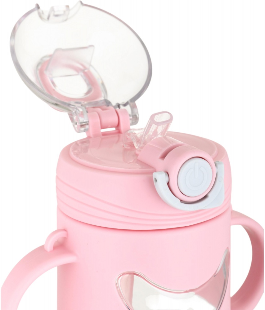 Пляшка для води SELIYA 420 мл з соломинкою та ремінцем колір в асортименті