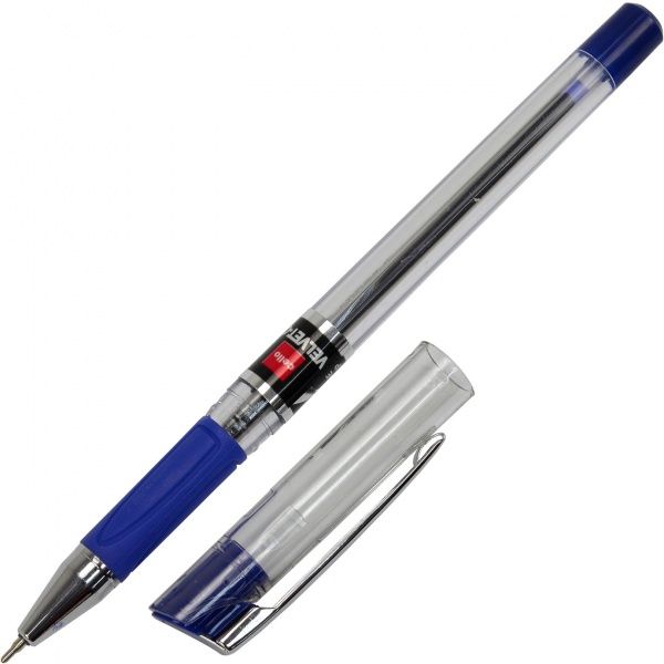 Ручка шариковая Cello Velvet-O масляная синяя 