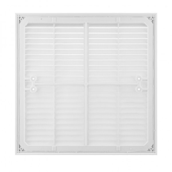 Решетка для вентиляции MiniMax с сеткой против насекомых 350 х 350 мм (1118) пластик белый 