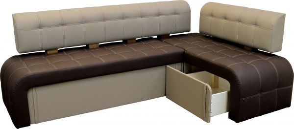 Уголок кухонный Берегиня Макиато макси плюс коричнево-бежевый