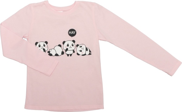 Реглан для дівчинки Luna Kids Panda р.146 рожевий 