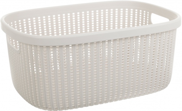 Кошик для білизни Gonpa Knitty 32 л 372х520х230 мм кремовий 