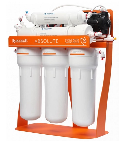 Фильтр обратного осмоса Ecosoft Absolute с помпой на станине (MO575PSECO)
