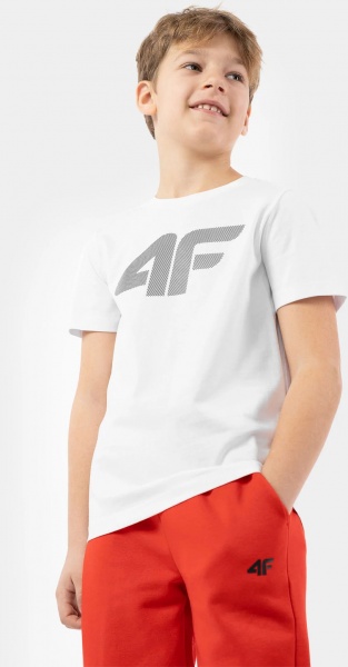 Футболка 4F TSHIRT M641 4FJMM00TTSHM641-10S р.152 білий