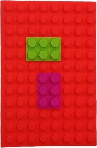 Книга для нотаток силіконова Lego А5 100 арк. червона