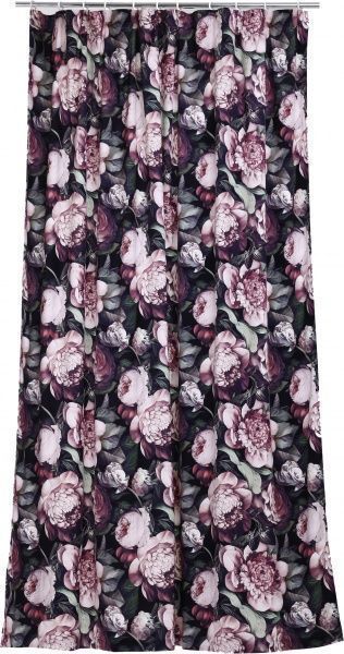 Штора Велюр Melina 200х275 см рожевий з принтом La Nuit