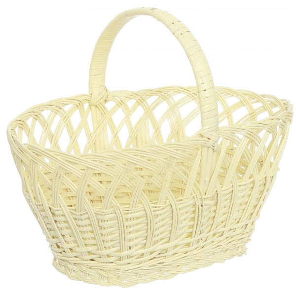 Кошик плетений 38х27х34 см 1380 жовтий