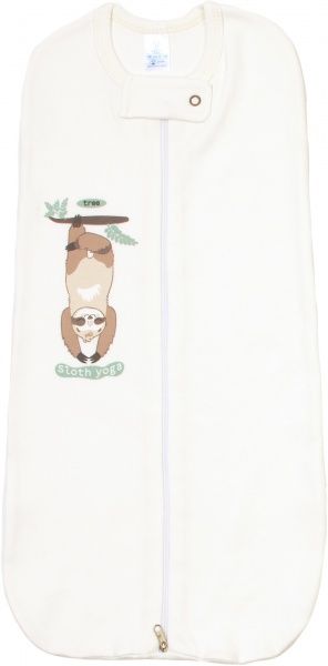 Пелюшка-кокон Baby Veres Sloth yoga р. 56 27x51 см молочний 