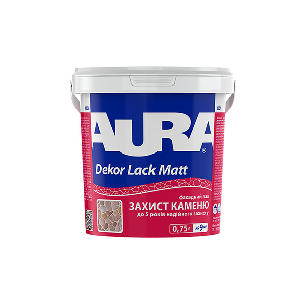 Лак акриловий Dekor Lack Matt Aura® напівмат прозорий 0,75 л 0,76кг