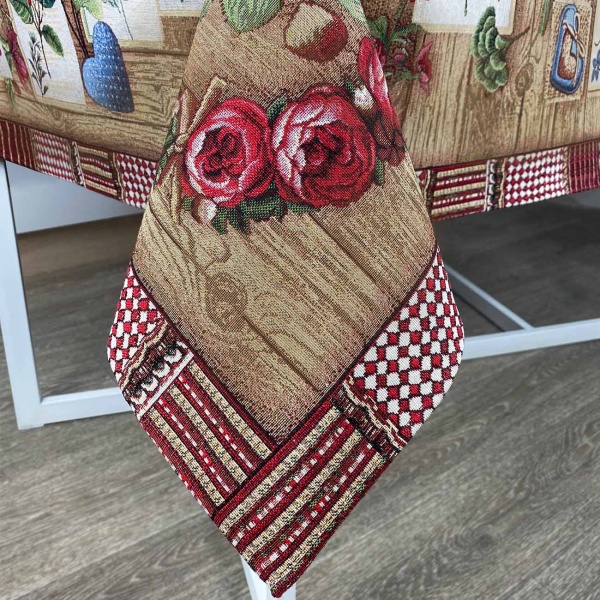 Скатерть Wooden 134x140 см коричневый Прованс 