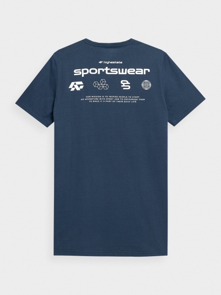 Футболка 4F TSHIRT M300 4FSS23TTSHM300-31S р.XL синій