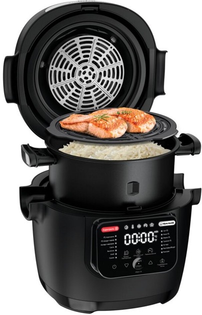Мультиварка-мультипіч Tefal 2в1 MULTICOOK ACTIFRY MY741CF1