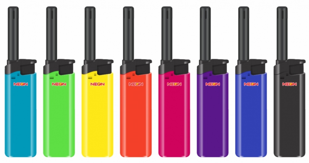Запальничка побутова Neon 6BL RUBBER
