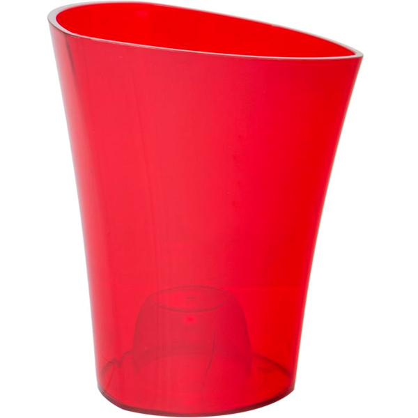 Горщик квітковий Lamela Венус 20 см червоний транспарентний