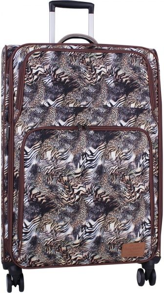 Валіза Bagland 90 л коричневий Леон сублiмацiя 725 (0037966274) 