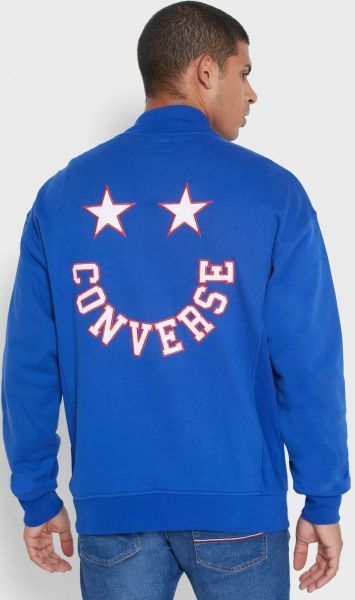 Джемпер Converse TWISTED VARSITY KNIT BOMBER 10018357-430 р. XL блакитний