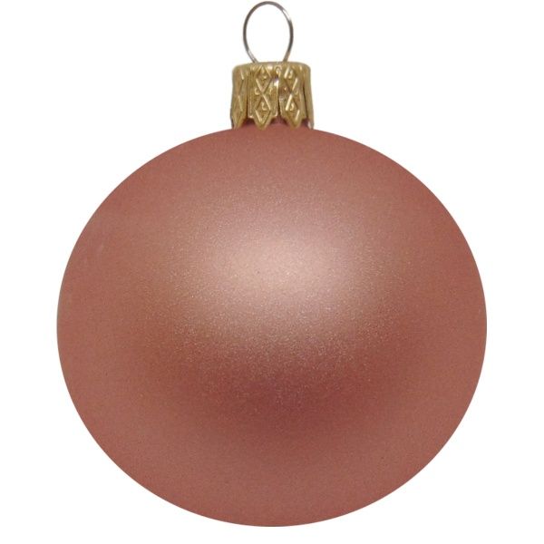 Куля новорічна d100 пудра матовий АХ12 0196 