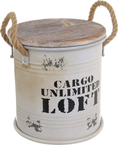 Бочка декоративна Cargo Loft білий YA11185S 