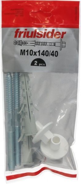 Кріплення для умивальника до стіни з ексцентриками і болтами 10x140 мм