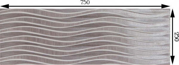 Плитка Emigres Нарбона Базилеа XL грис 25x75 