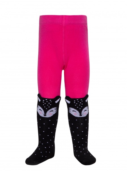 Колготки унисекс Conte-Kids TIP-TOP 17С-60СП 573р.104-110 черный-фиолетовый 