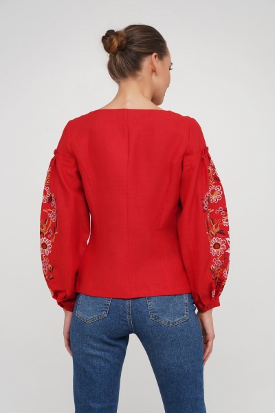 Вишиванка Галерея льону Перлина р. 54 червоний 9147/54/1493