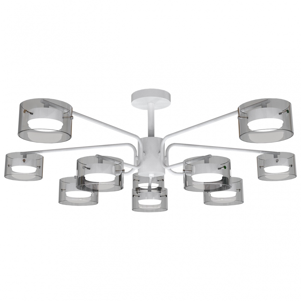 Люстра потолочная Hopfen STARK FJORD-GX-10 WH 10xGX53 белый