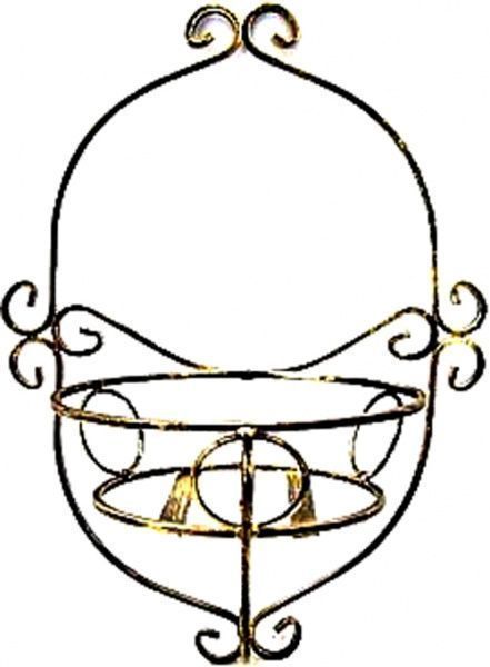 Подставка для цветов Dastal 30x44 см золотой 