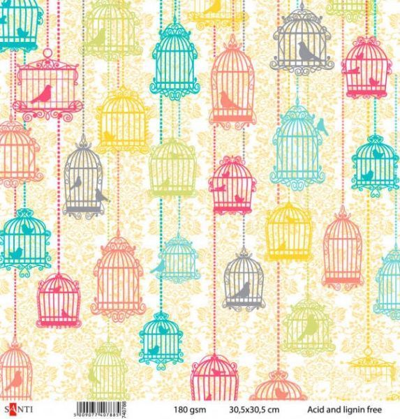 Папір для скрапбукінгу №26 30,5x,30,5 см 180 г/м² різнокольоровий 