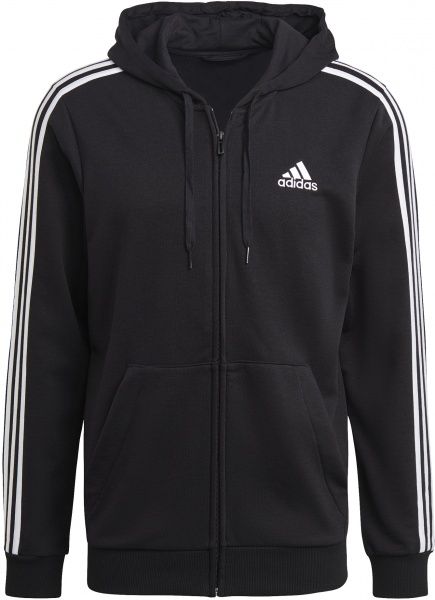 Джемпер Adidas M 3S FT FZ HD GK9032 р. XL чорний