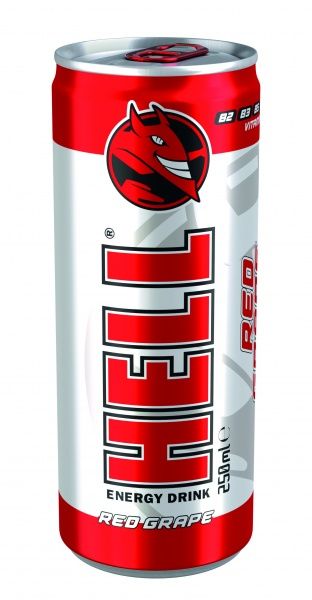 Энергетический напиток HELL Red Grape 0,25 л 