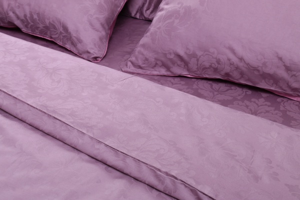 Комплект постільної білизни Delone 2 208ТС фіолетовий La Nuit 