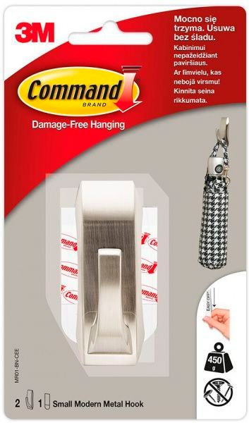 Металлический крючок Command Modern малый MR01-BN