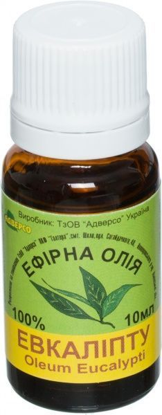 Эфирное масло Адверсо Евкаліптова 10 мл 