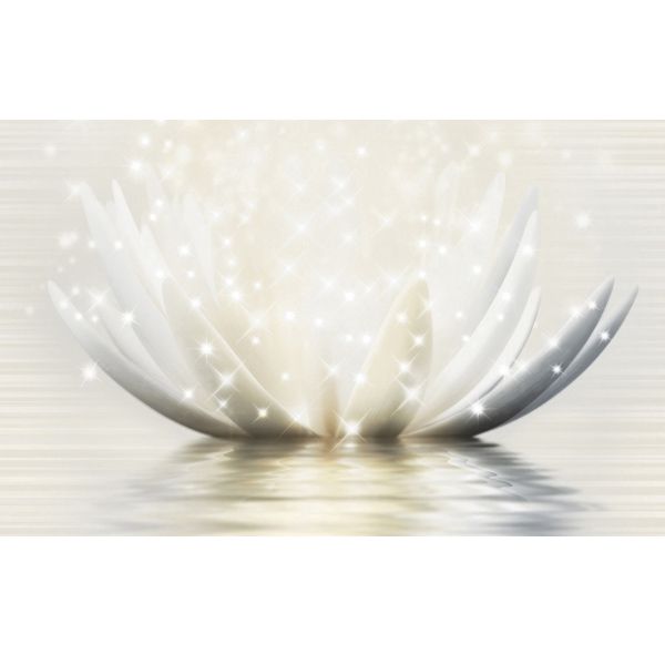 Плитка Golden Tile MAGIC LOTUS кремовий декор №3 19Г331 25x40